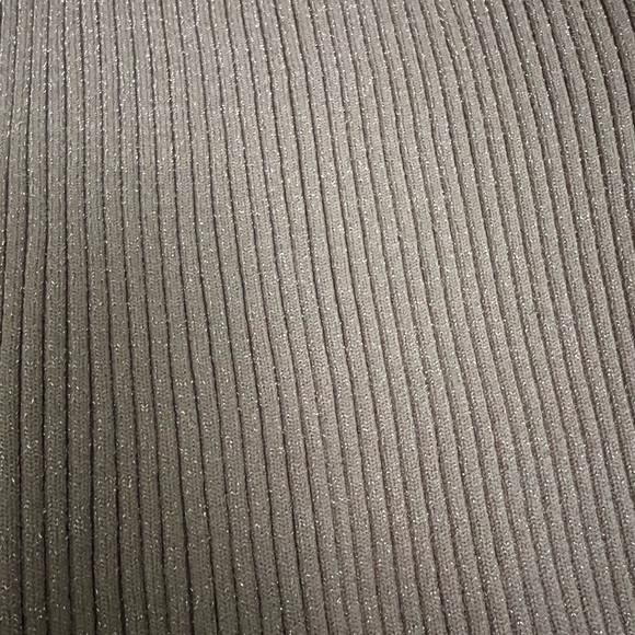 FOREVER 21 Nude Beige Tan Camel Cropped Ribbed Cardigan Sweater Top Shirt Sz M - Picture 16 of 16